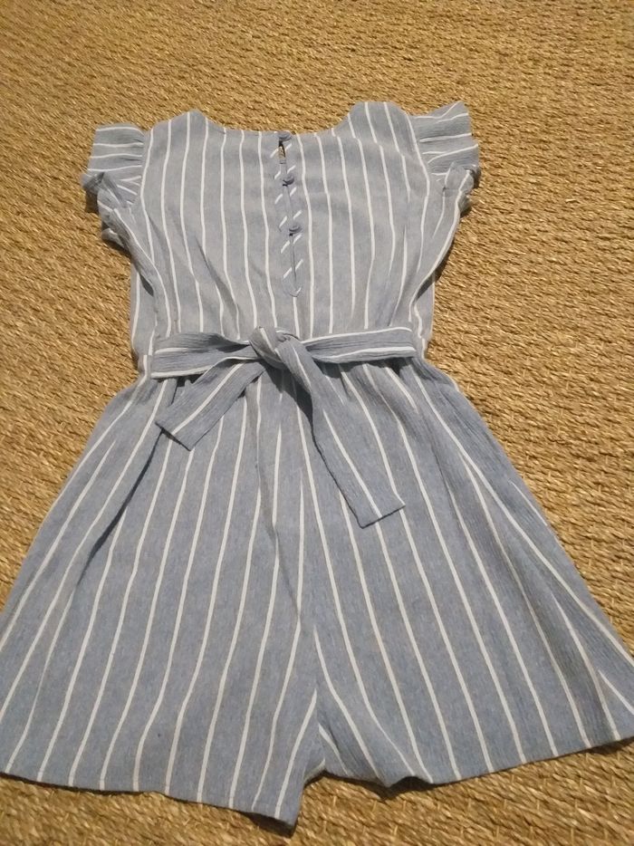 Combi short Primark rayée bleu blanc 11 12 ans - photo numéro 2