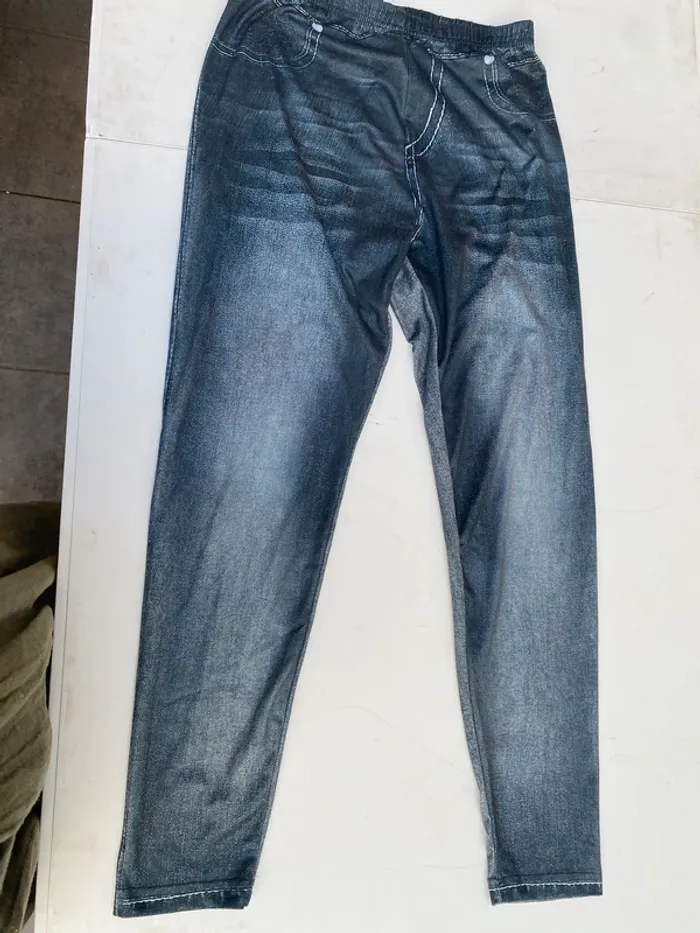 Leggings effet jean