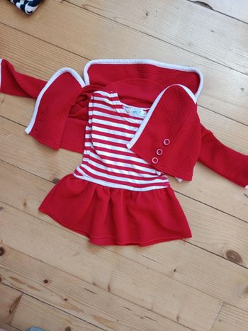 Ensemble robe gilet 3 mois