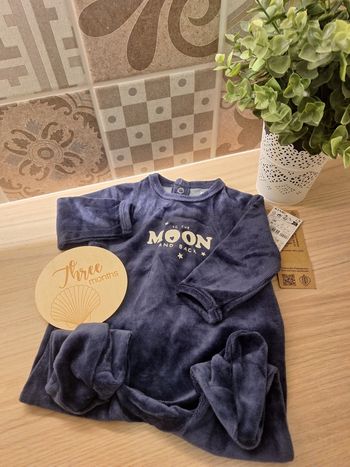 Pyjama Kiabi bleu marine 3M