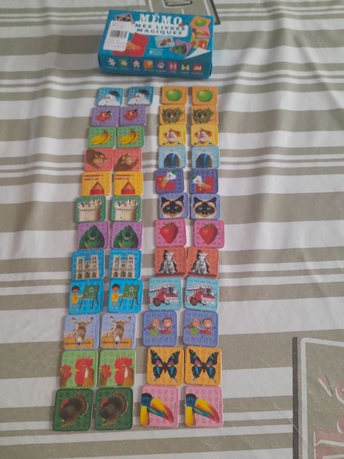 Jeu mémo mes livres magiques