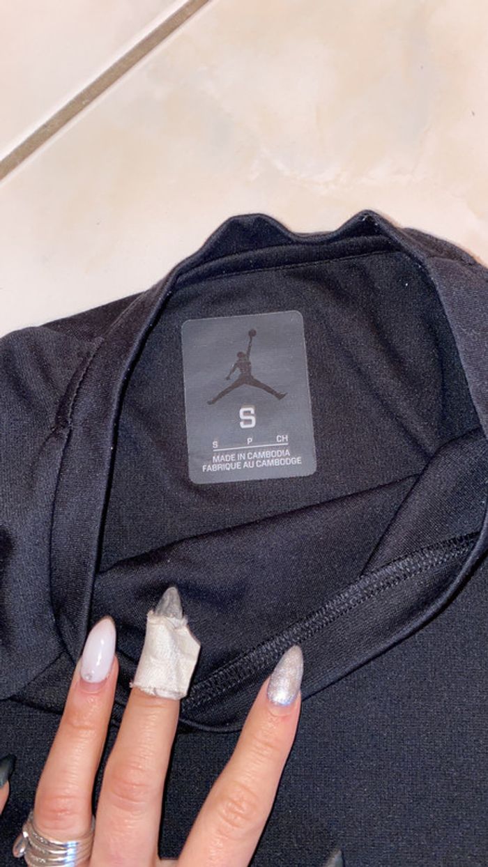 T-shirt noir long homme taille S Jordan - photo numéro 3