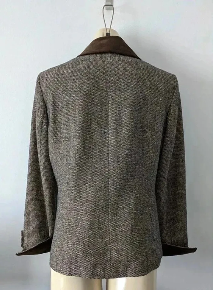 Veste en laine velours soie - Anne Weyburn- taille 40 - photo numéro 4