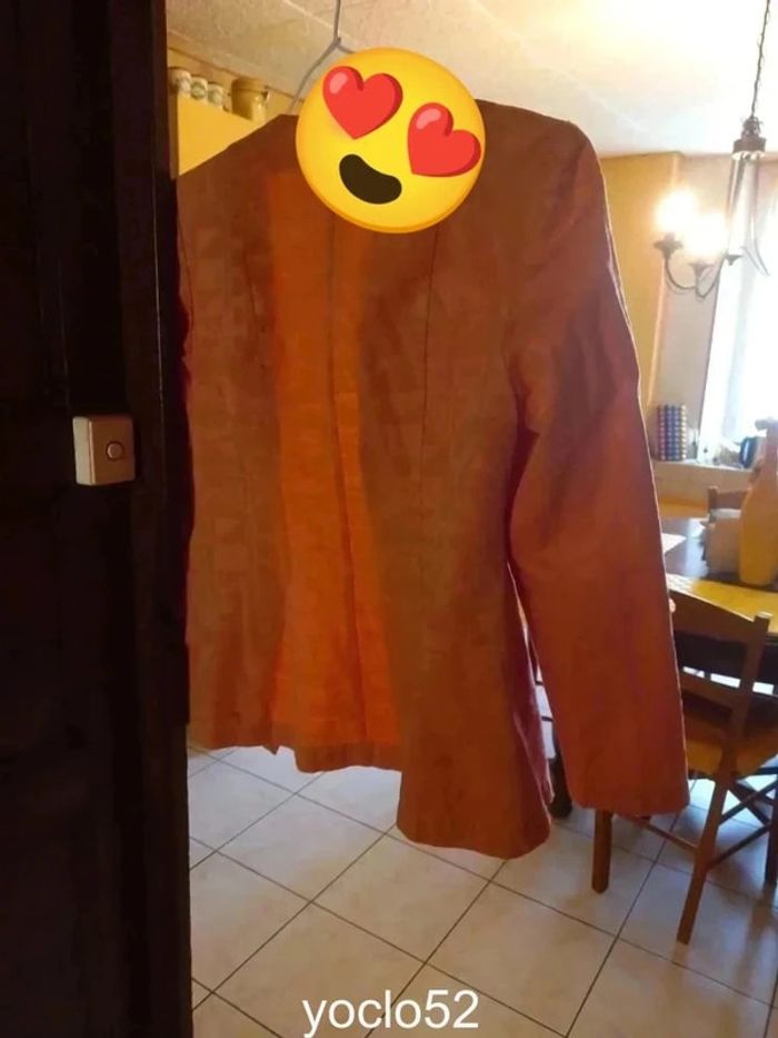 Veste style tailleur corail Camaieu S/36 - photo numéro 11