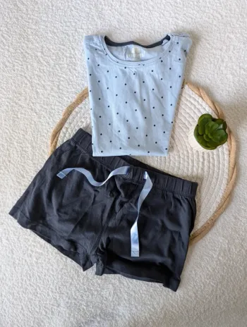 💙 Pyjama à pois - 122 128 cm