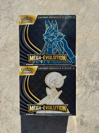 Lot Pokémon ETB Mega Évolution ME01 Gardevoir + Lucario