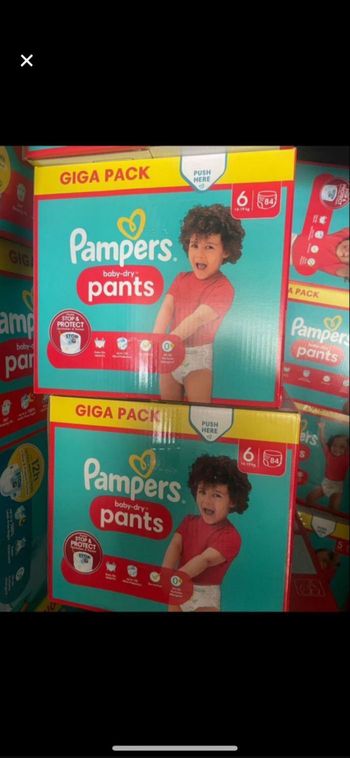 Deux Giga pack de couches culottes taille 6