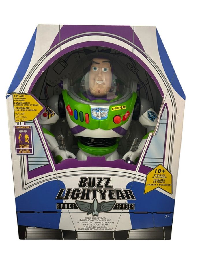 Figurine d’action parlante Disney Pixar Toy Story Buzz Lightyear 30 cm Disney Store neuf