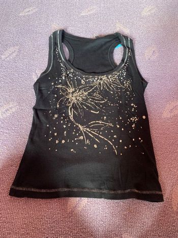 débardeur noir pailettes taille 38/40