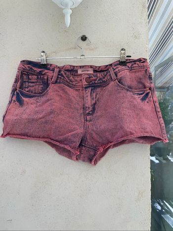 Short rose en jean