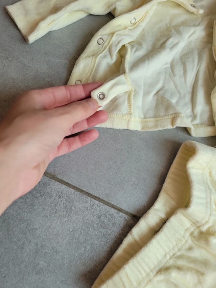 Lot ensemble grenouillère taille 12 mois deux piece veste pantalon - photo numéro 5