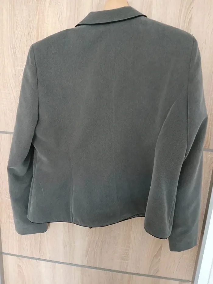 Veste vintage chic M gris noir - photo numéro 2