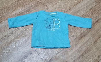 pull bleu turquoise dumbo disney baby 2/6 mois