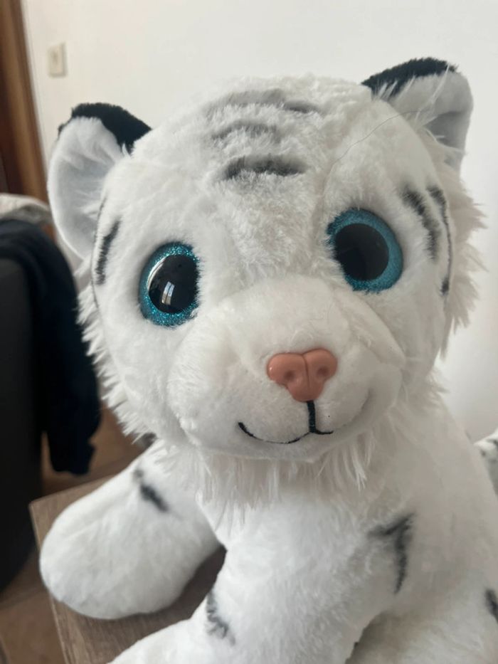 Peluche tigre blanc - photo numéro 2