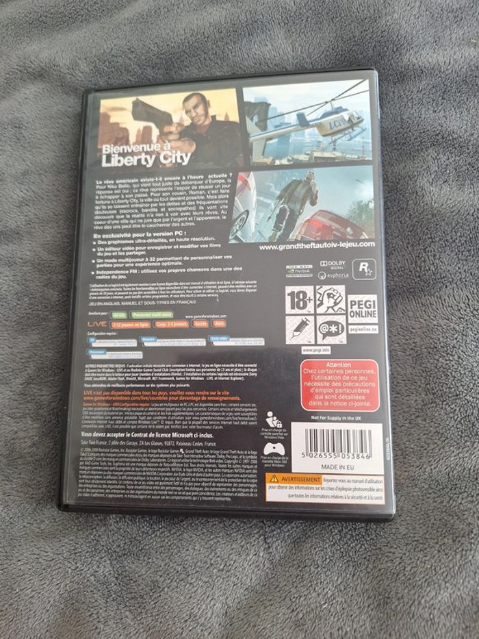 Jeu PC Grand Theft Auto IV - photo numéro 2