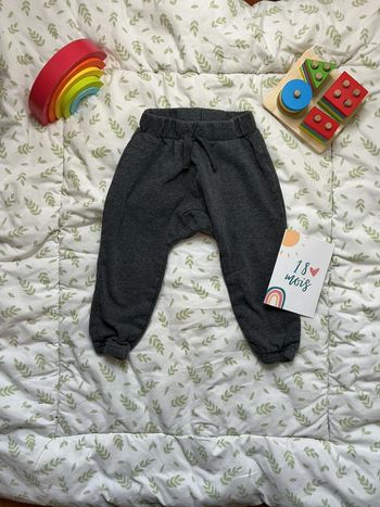 Pantalon de jogging gris lien de serrage 18 mois boîte à malices