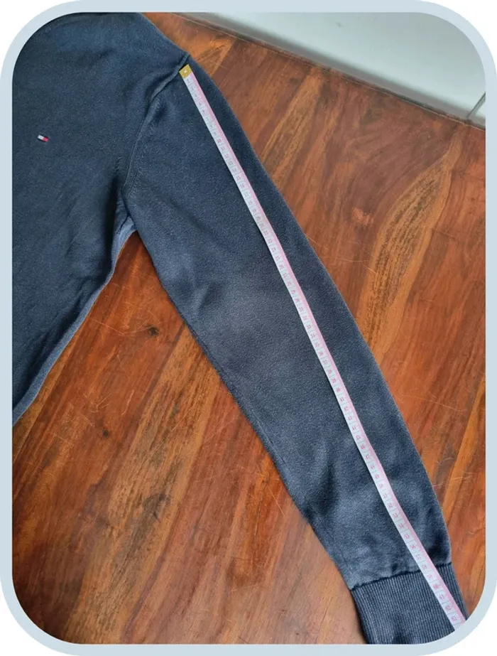 Pull col V Tommy Hilfiger Homme Taille L - photo numéro 7