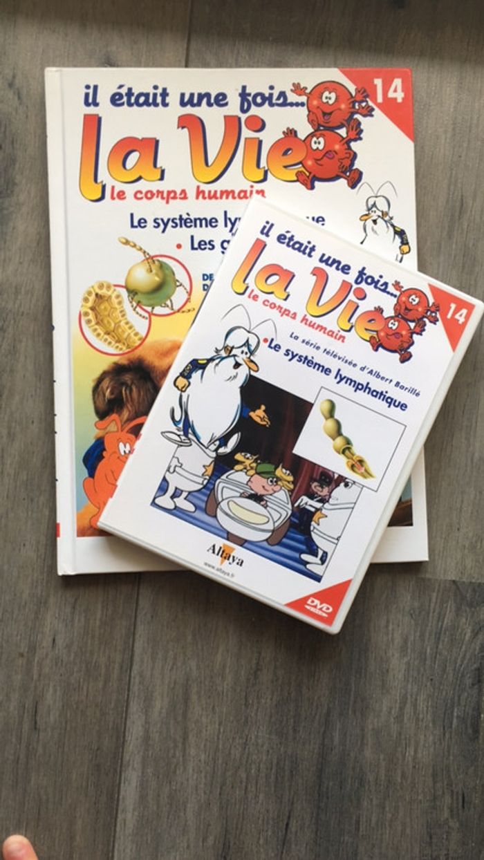 Livre+dvd il était une fois la vie le système lymphatique n.14
