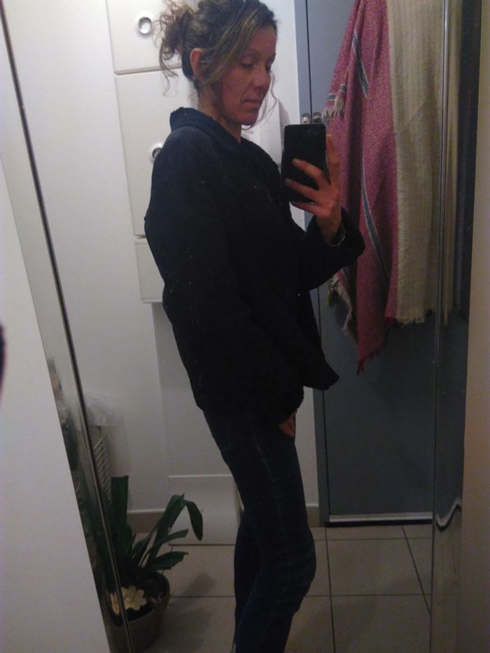 Manteau femme 40 noir fourré 39 - photo numéro 3