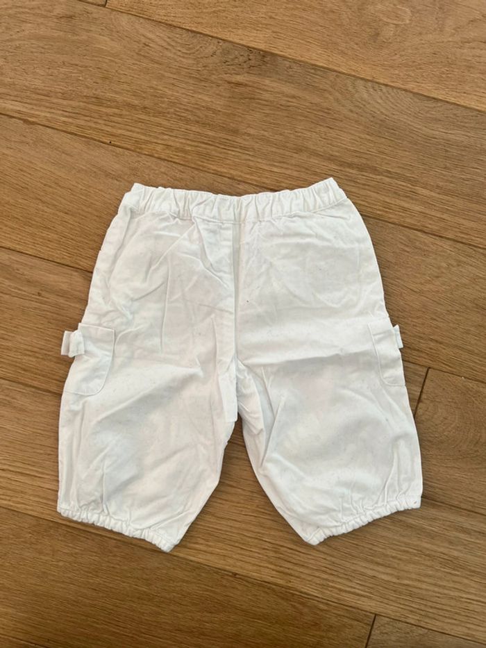 Pantalon blanc fille jacadi 6 mois très bon état - photo numéro 3