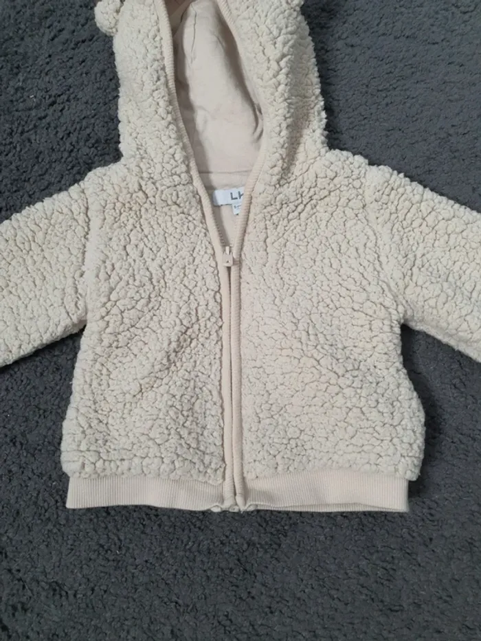 Manteau moumoute taille 9 mois - photo numéro 2