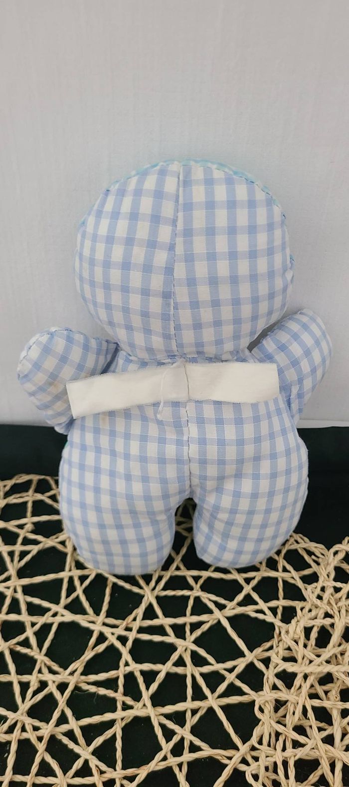 poupée chiffon vintage MUNDIA bébé fleur doudou grelot/peluche LES TOUFOUS - photo numéro 2