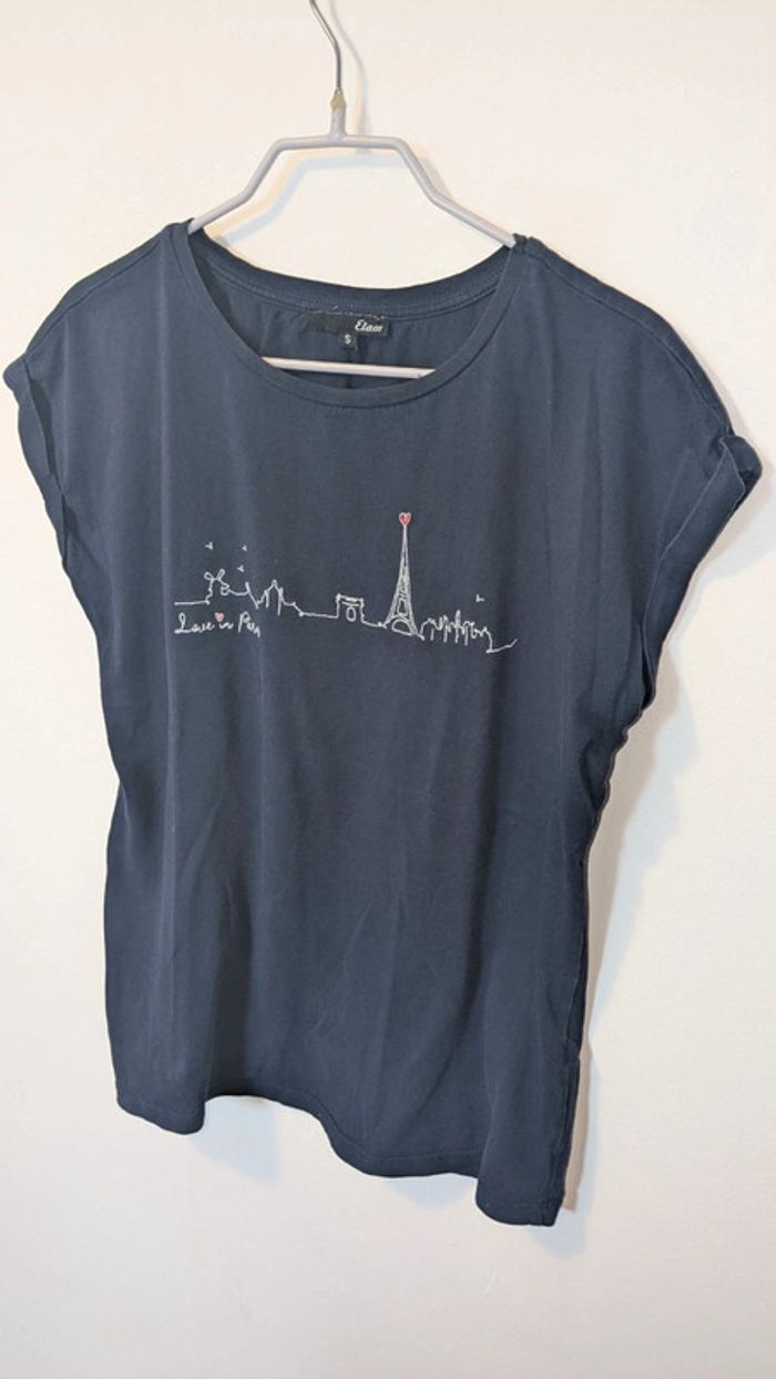 T-shirt marine Etam Paris - photo numéro 2