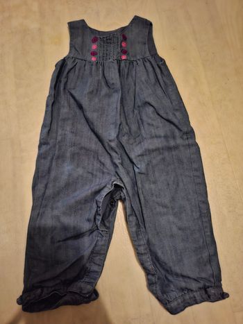 Combinaison style salopette pantacourt 18 mois