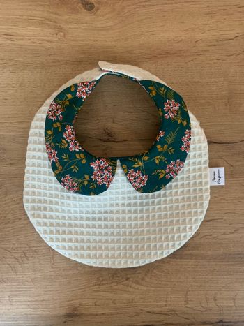 Bavoir bébé / enfant à col Claudine