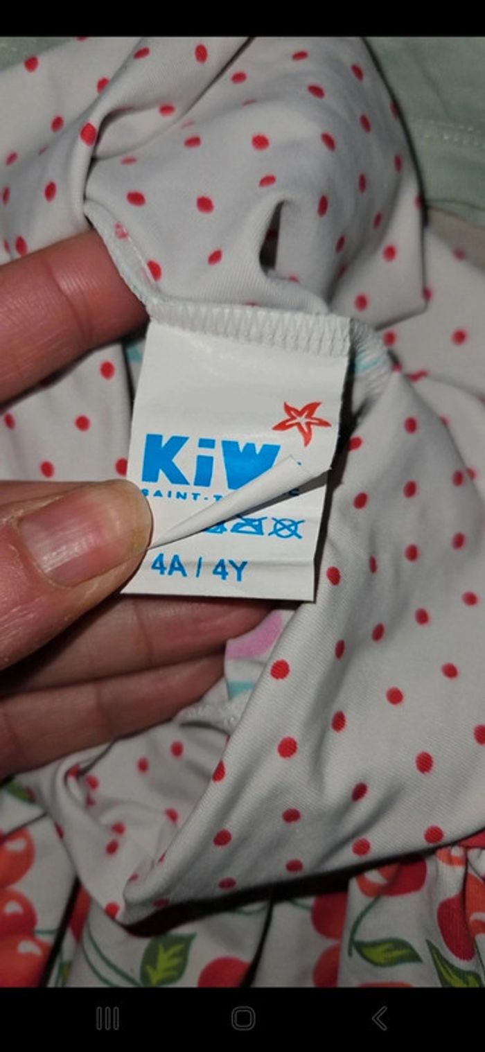 Ensemble jupe cerise + tee-shirt 4 ans - photo numéro 2