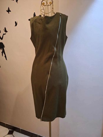 Robe kaki zippée - Unika Paris