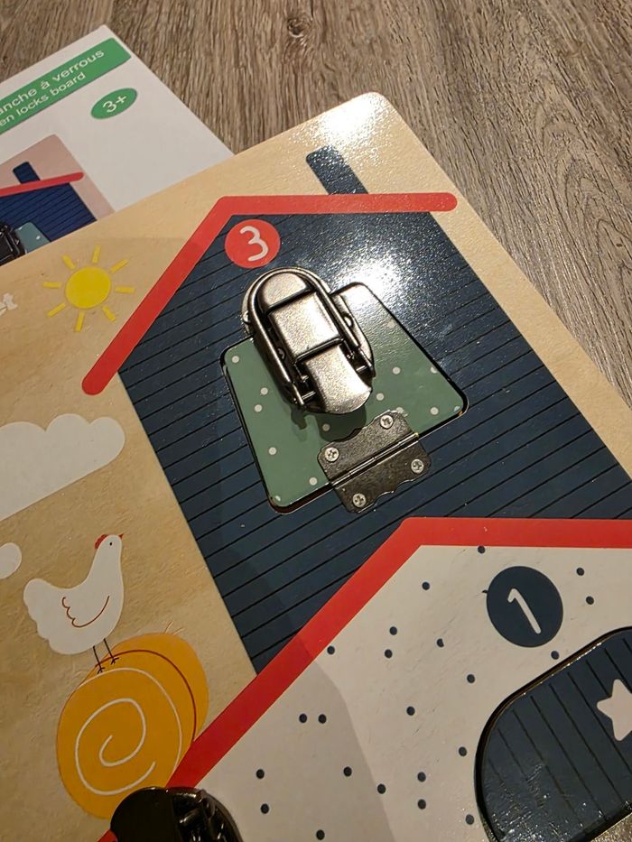 Planche à verrou motricité fine vertbaudet - photo numéro 6