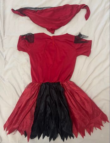 Déguisement pirate squelette fille 5/6ans Avec son bandana