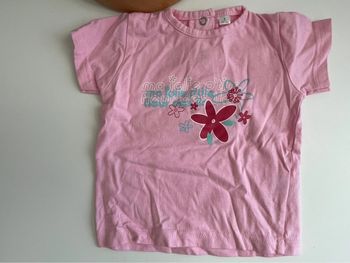 Tee shirt rose bébé