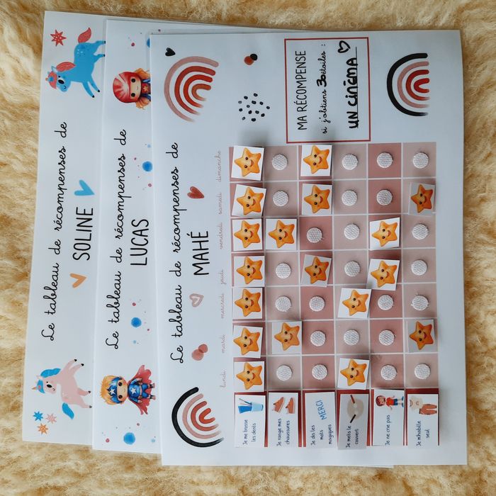 Tableau de récompenses - Luludik