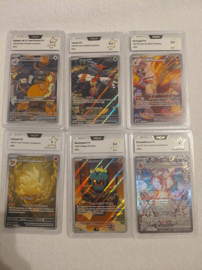 Lots de cartes gradées PCA