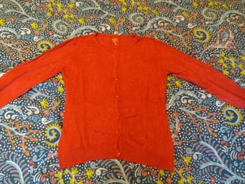 Cardigan rose basic taille M neuf