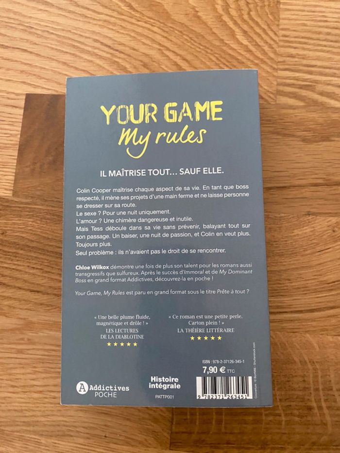 Your game my rules addictives poche - photo numéro 2