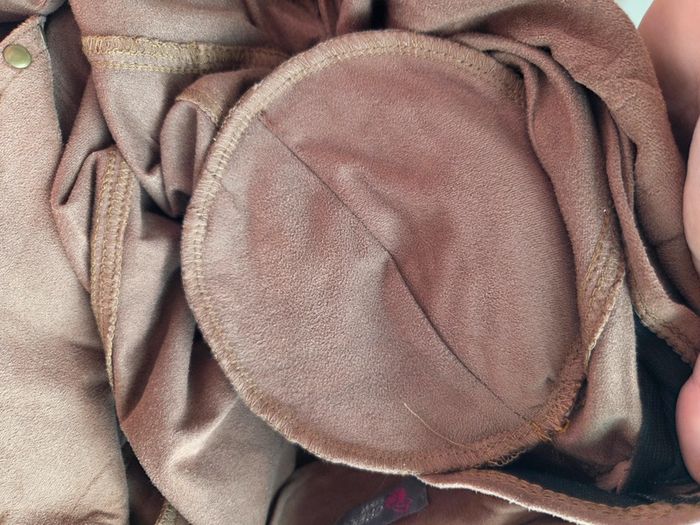 Gilet marron style suédine à clous - cherry design t2 (m) - photo numéro 8
