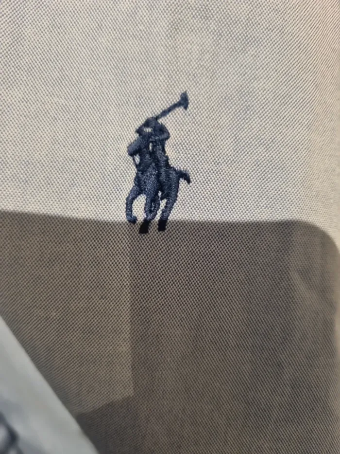 Chemise ralph lauren bleu uni - photo numéro 4
