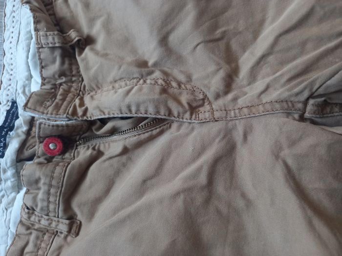 Pantalon chino homme zara man 38 beige - photo numéro 3