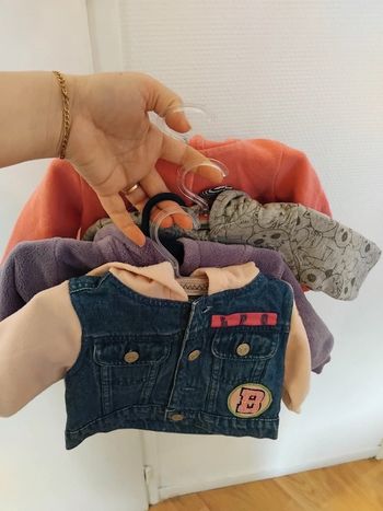 Lot veste à capuche fille 6mois