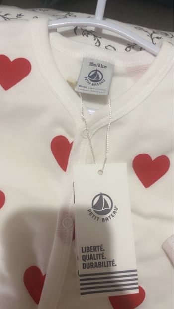 Pyjama coeur Petit Bateau