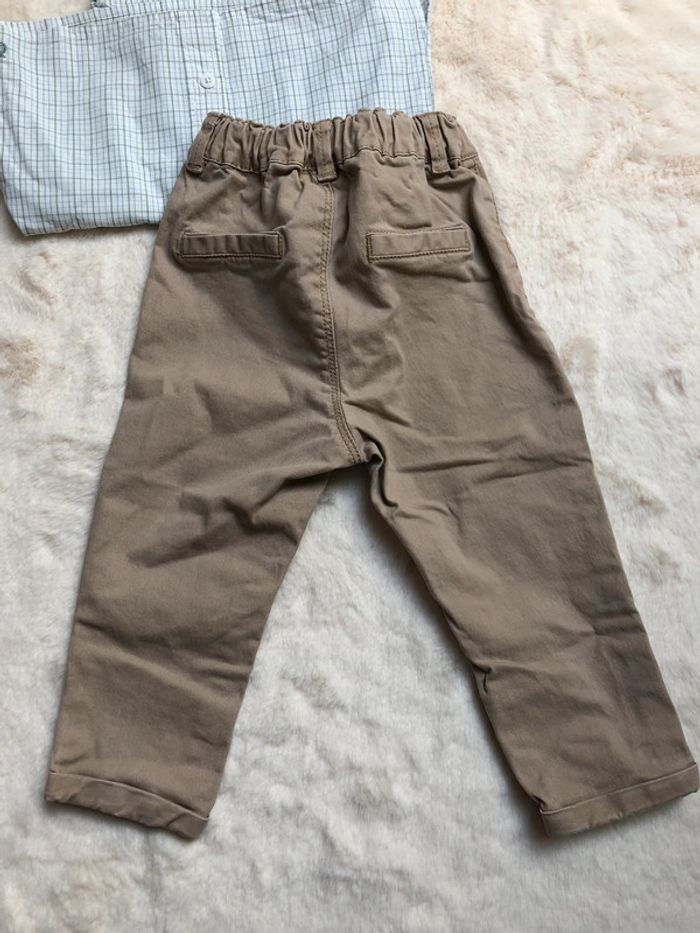 Lot chemise Cyrillus et pantalon chino Kiabi 18 mois - photo numéro 6