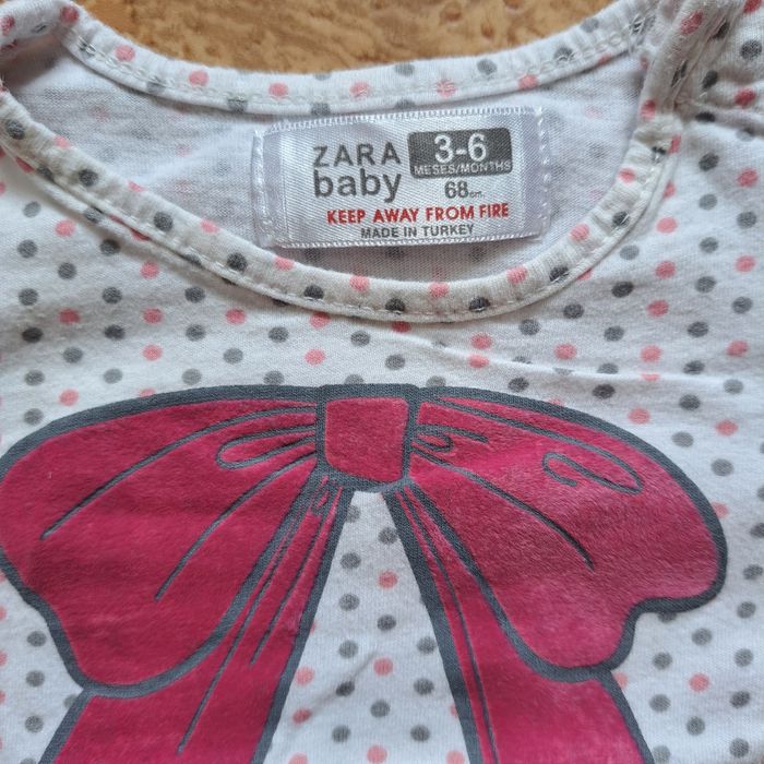 Tee-shirt zara 3/6 mois - photo numéro 2