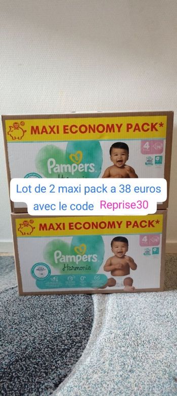 Couche Pampers harmonie taille 4
