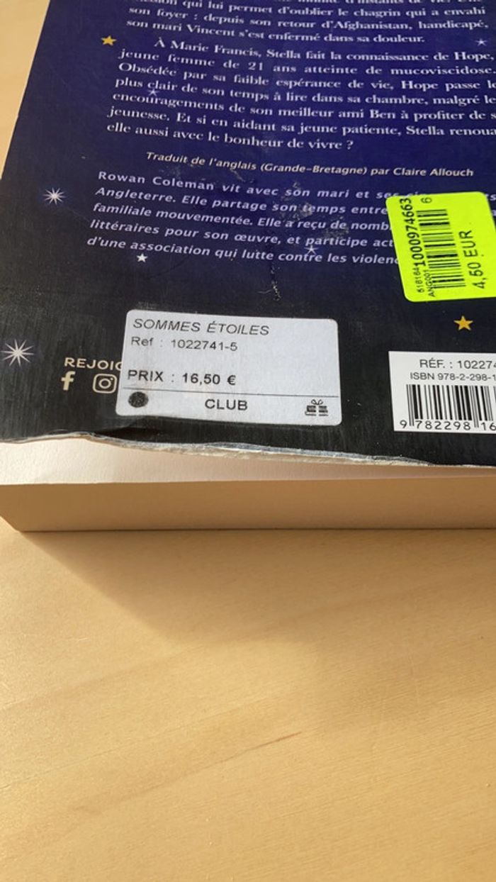 Nous sommes les étoiles de Rowan Coleman - photo numéro 4