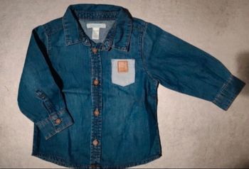 Chemise en jean garçon 12 mois