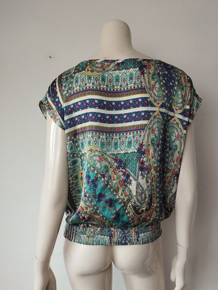 Blouse manches courtes satinée Morgan taille 36 - photo numéro 4