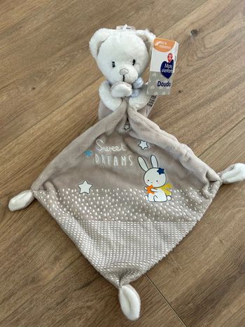 Doudou mouchoir ours mots d’enfants